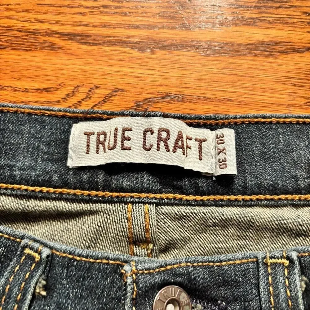 True Craft Athletic‎ Jeans Men's Size 30X30 (31X29) Stretch Mid Rise
